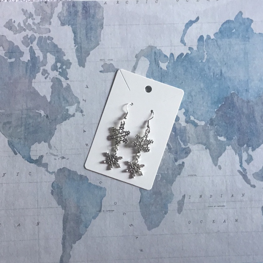 Dangling Double-Snowflake - Handmade